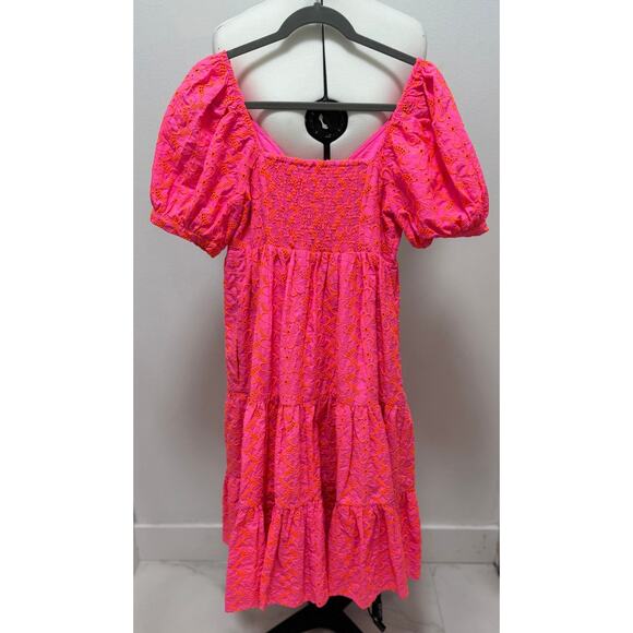 Lilly Pulitzer Kina Babydoll Eyelet Midi Dress - Picture 5 of 5
